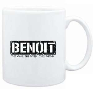  Mug White  Benoit  THE MAN   THE MYTH   THE LEGEND 