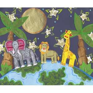  Earth Day Parade Collage Canvas Art: Home & Kitchen