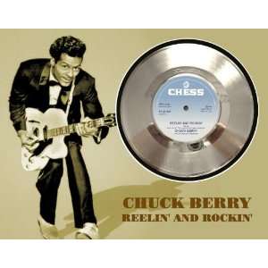  Chuck Berry Reelin & Rockin Framed Silver Record A3 