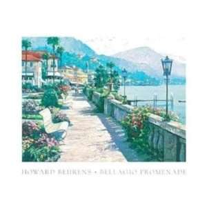  Howard Behrens Bellagio Promenade 35x27 Poster Print