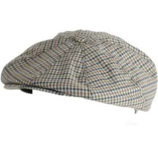  Newsboy Gatsby Plaid Tweed Golf Driver Cap Hat Olive 