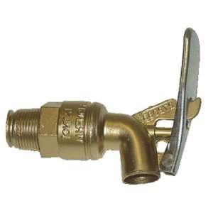  Vestil DFT ADJ Brass Manual Drum Faucet with Spring Loaded 
