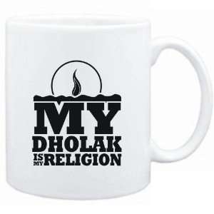 Mug White  my Dholak is my religion Instruments  Sports 