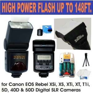  Rokinon D980 Digital TTL Hi power Zoom Flash w/ LCD Panel 