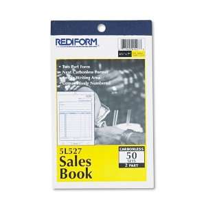    Sales Book, 4 1/4 x 6 3/8, Carbonless Duplicate, 50 Sets/Book 