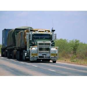  Road Train on the Stuart Highway, Northern Territory of 