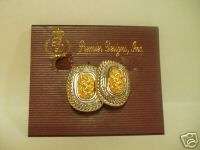 Premier Designs Jewelry silver & gold clip earrings  
