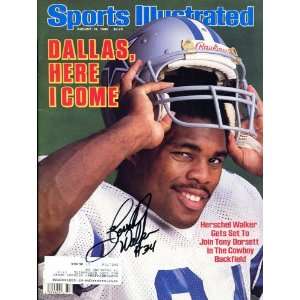  Herschel Walker Autographed Sports Illustrated Magazine 