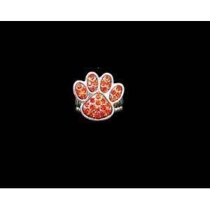   Clemson University Tigers Rhinestone Paw Stretch Ring Jewelry