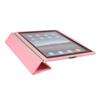 Ipad 2 Pink PU Leather Smart Cover/Flip Case (Front and Back Cover 