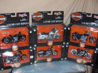 Toy Maisto 118 Harley Davidson Diecast Motorcycle Series 16 Set 