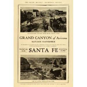   Santa Fe Railway El Tovar Hotel   Original Print Ad
