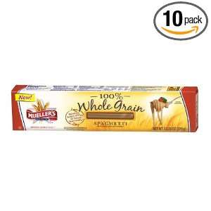 Muellers 100% Whole Grain Spaghetti, 13.25 Ounce (Pack of 10)