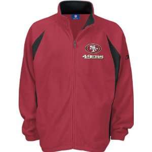  San Francisco 49ers Full Zip Fleece Jacket: Sports 