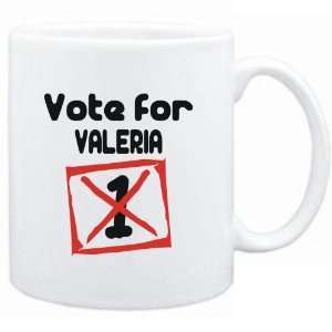  Mug White  Vote for Valeria  Female Names Sports 