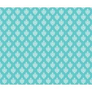   Mini blue damask vintage wallpaper pattern Mousepads: Office Products