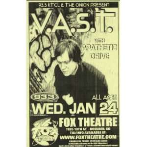  VAST Boulder Original Concert Poster Fox