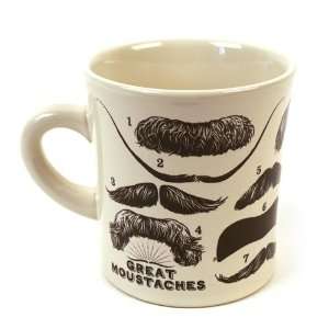 Great Moustaches Mug:  Kitchen & Dining
