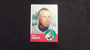   Snider 60 Years of Topps 1963 ERA card # 71 New York Mets  