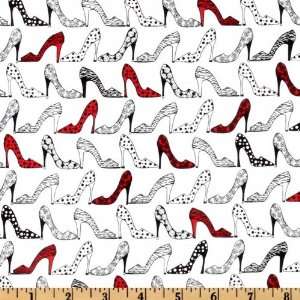   High Heels White/Black/Red Fabric By The Yard: Arts, Crafts & Sewing