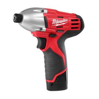 Milwaukee 12V Cordless M12 Lithium Ion 1/4 in Hex Impact Driver 2450 