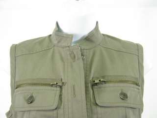KORS MICHAEL KORS Brown Button Front Shirt Vest 4  