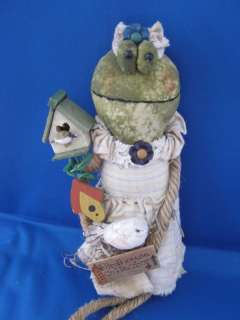 Frog Birdhouse Collector Bird House Plush Doll Shelf Sitter  