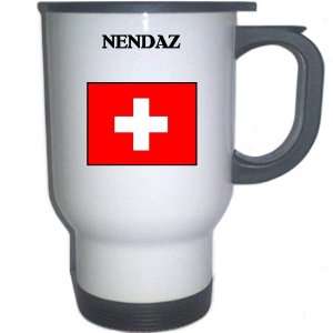  Switzerland   NENDAZ White Stainless Steel Mug 