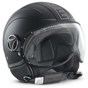MOMO Design Avio Motorcycle Helmet Dot Approved   Black Frost   Silver 