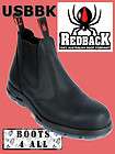 Redback Work Boots USBBK Easy Escape Steel Toe Elastic Side Black