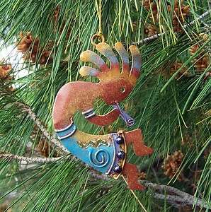 Kokopelli Christmas String Ornament Metal Regal Art 657641018163 