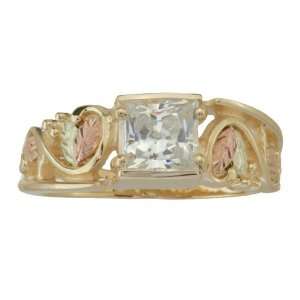  White Cubic Zirconia Gold Ring Jewelry