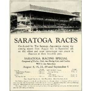  Saratoga Races New York Race Track Gambling Horse Derby Racing 