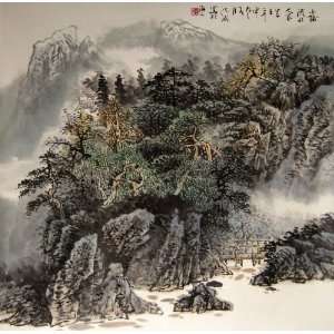   Quiet Glen, Original Chinese Painting By Shen, Bin 