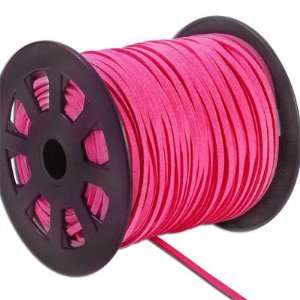  1/8 Hot Pink Microfiber Suede Cord Arts, Crafts & Sewing