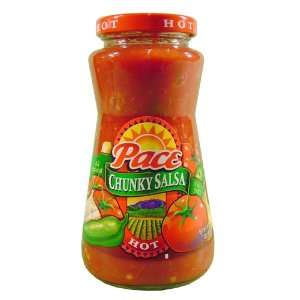 Pace Salsa   Chunky, Hot   16 oz. Jar  Grocery & Gourmet 
