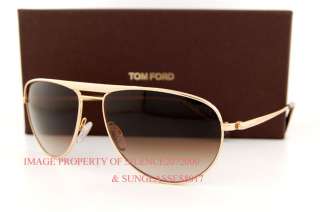 New Tom Ford Sunglasses TF 207 WILLIAM 28F GOLD Men  