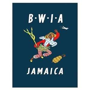  World Travel Poster British West Indies Airways BWIA Jamaica 