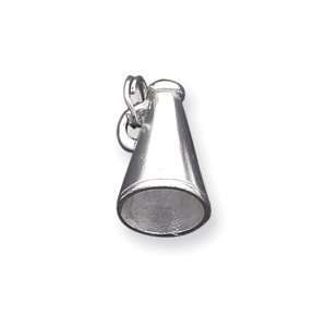  Sterling Silver Megaphone Charm: Jewelry
