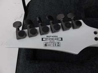 Ibanez RG Series RGT42DX Electric Guitar   White   w/ Hard Case  