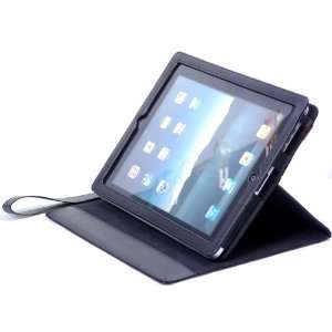  Leather case for iPad with Belt(Black) 