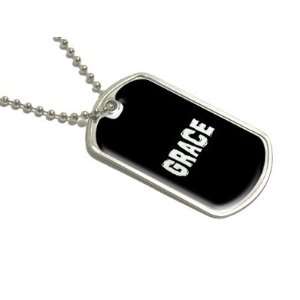  Grace   Name Military Dog Tag Luggage Keychain Automotive