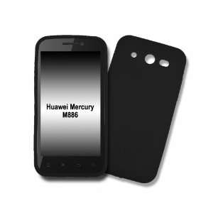  Huawei Glory / Mercury M886 Black Silicone Case, Rubber 