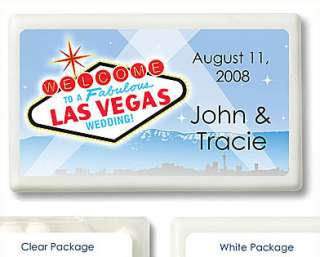 Vegas Wedding Design Personalized Mint Container Favors