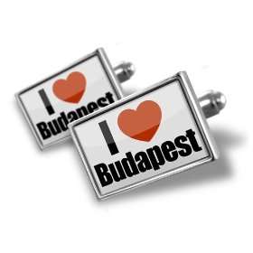  Cufflinks I Love Budapest region: Hungary, Europe   Hand 