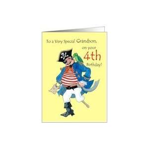  4th Birthday Card for Grandson   Pirate Card Toys & Games