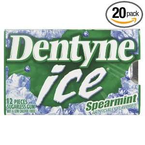 Dentyne Ice Spearmint Sugarless Chewing Gum, 12 Piece, 3 Count Multi 