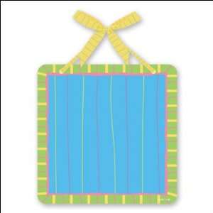  Blue and Green Magnetic Metal Hanging Memo Board with 