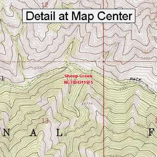   Topographic Quadrangle Map   Sheep Creek, Idaho (Folded/Waterproof