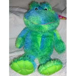  15 Plush Green Blue Fuzzy Frog Doll Toy: Toys & Games